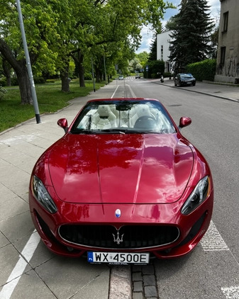 Maserati GranCabrio cena 299000 przebieg: 40700, rok produkcji 2015 z Warszawa małe 562
